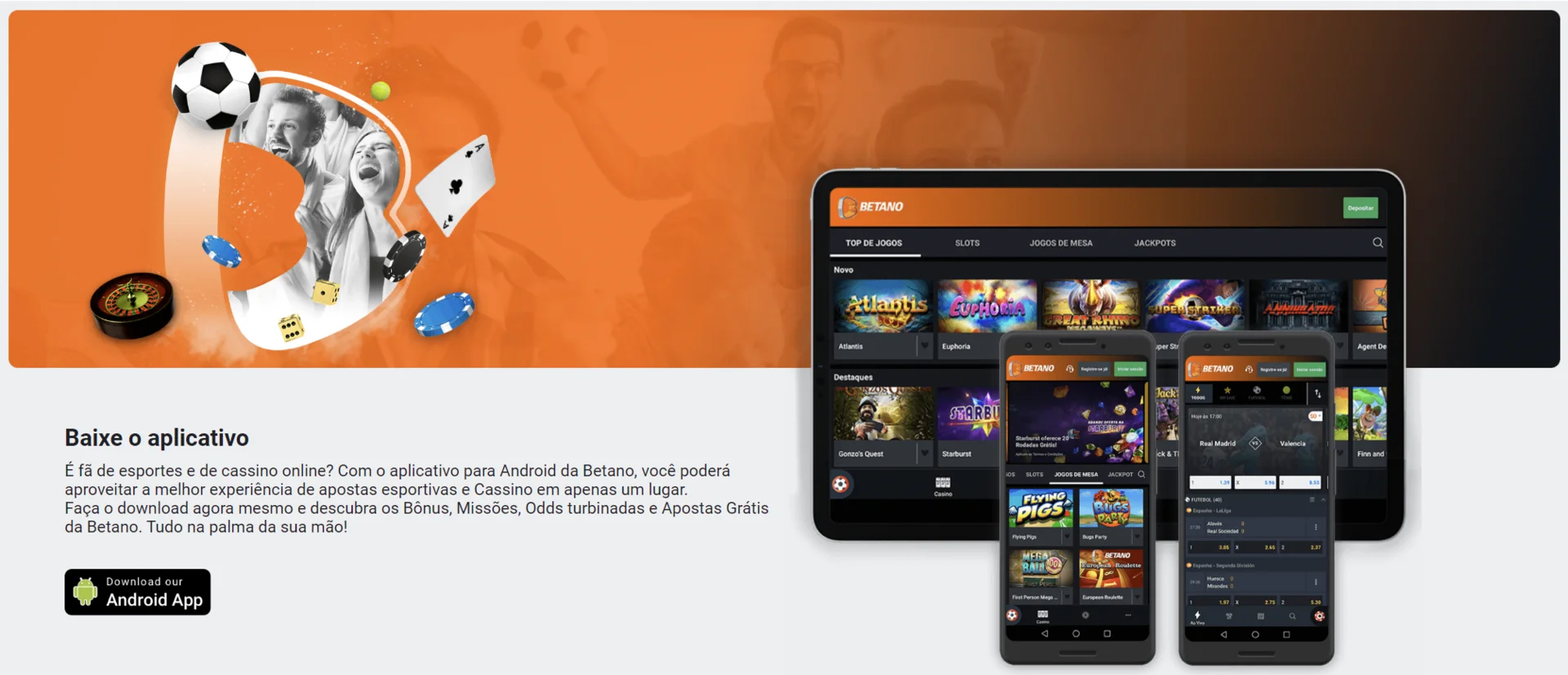Betano App - Aplicativo Android e Site Mobile
