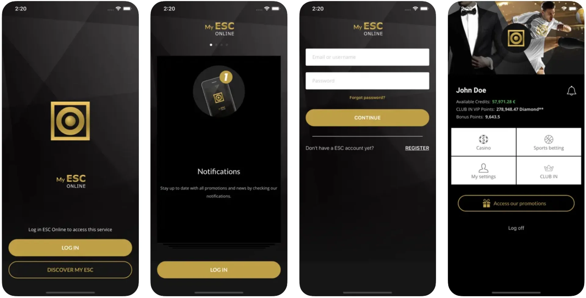 My ESC Online App
