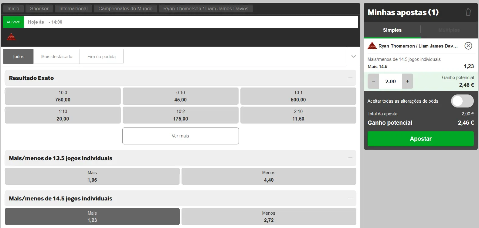 Apostas Betway