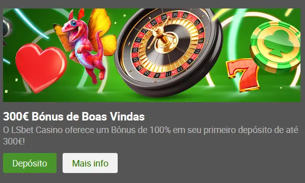 Bónus de 100% até 300 euros