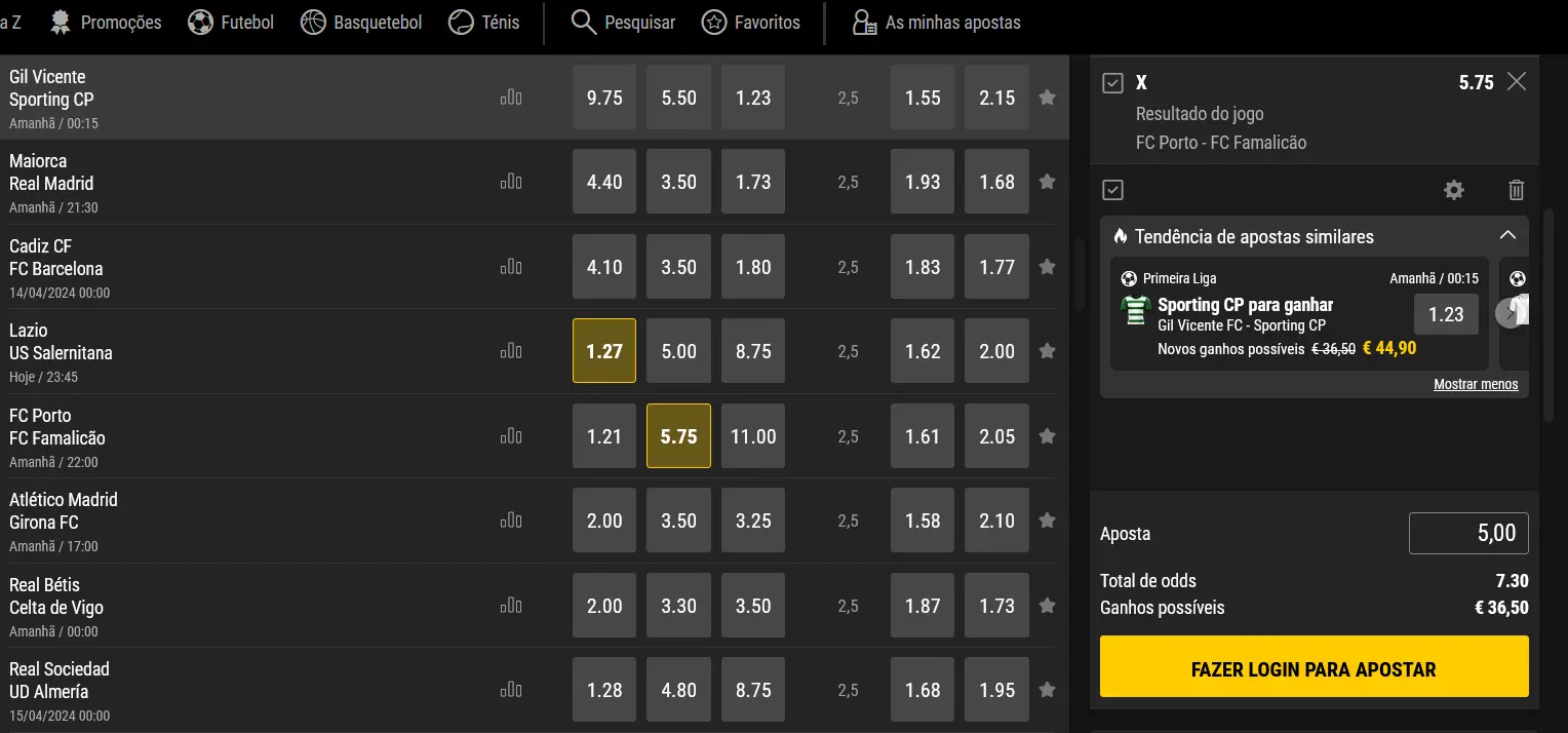 Como fazer uma aposta na Bwin