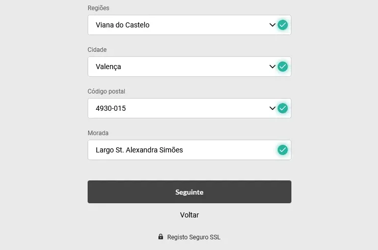 Como se registar em Betway - Passo 2