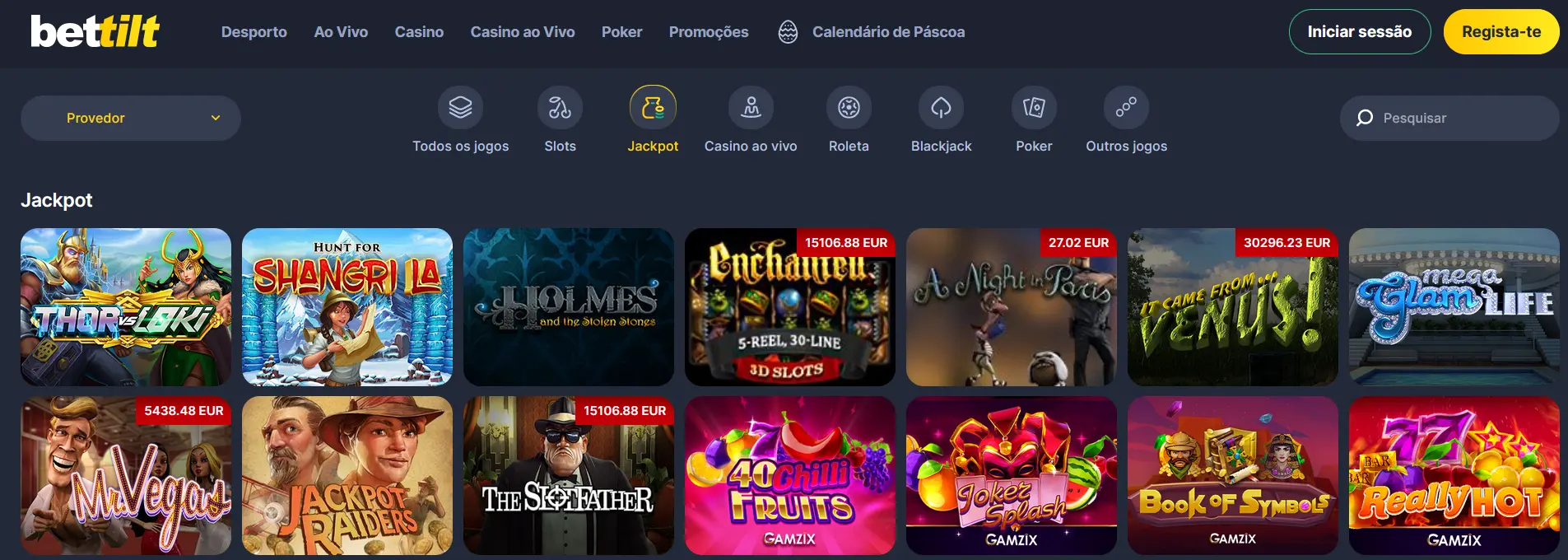 Jogos de jackpot Bettilt