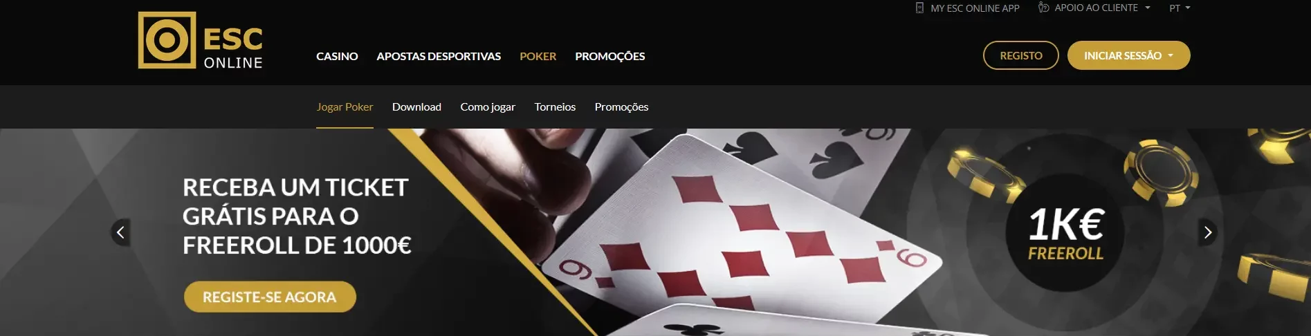 Póquer na ESC Online