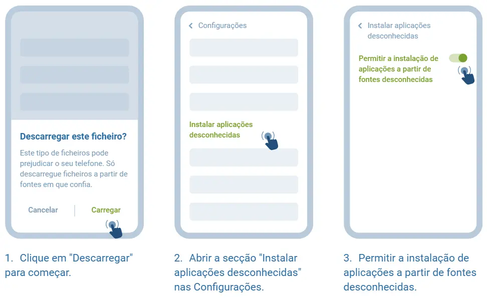 Como instalar a aplicação para Android