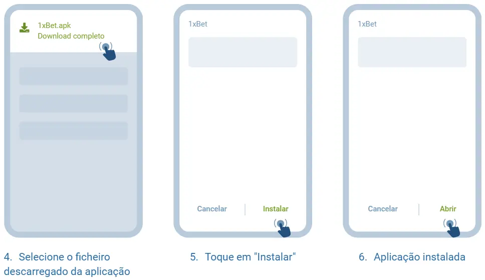 Instalar a aplicação para Android
