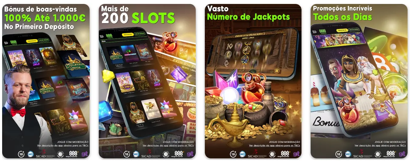 Aplicação móvel do Casino 888 para Android
