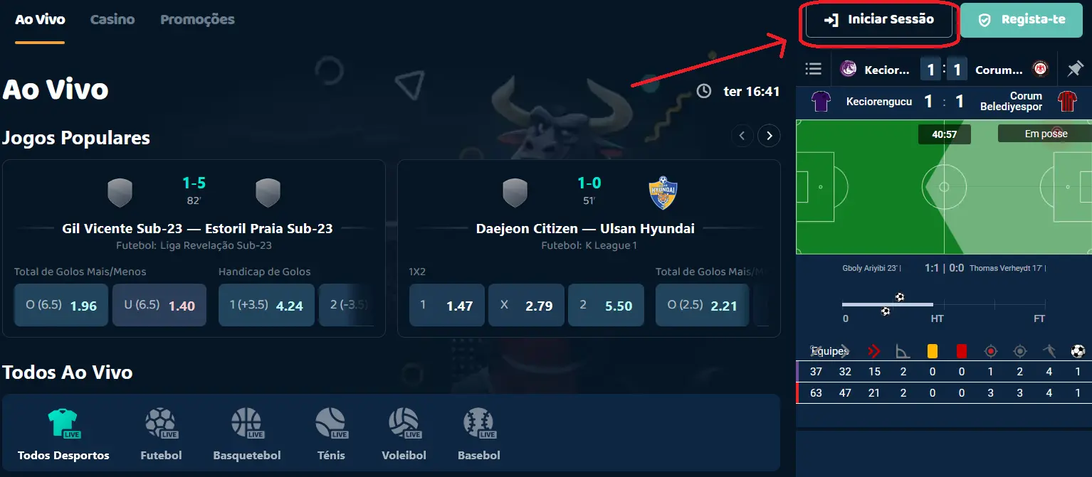 Como Fazer Login na Lebull