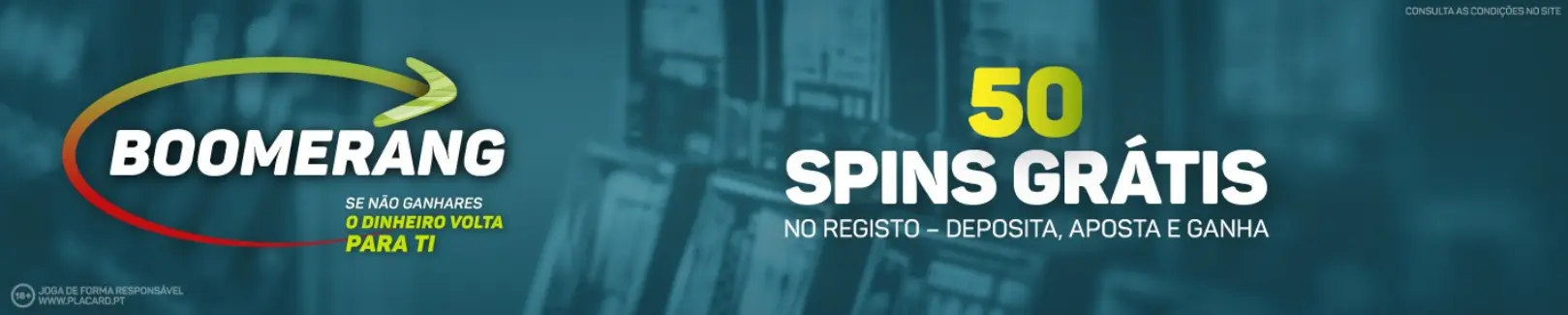 Ganha 50 spins grátis