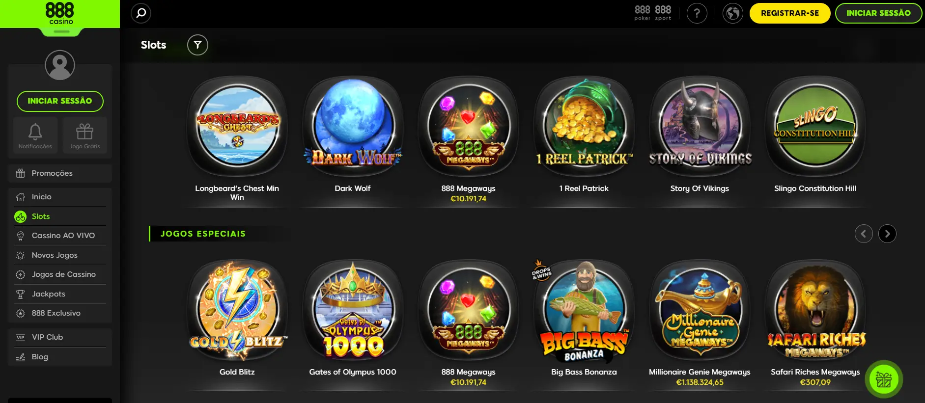 Slots - Casino 888