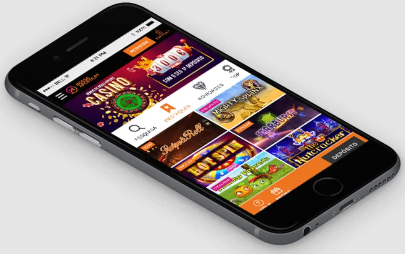 Versão móvel do casino Nossa Aposta