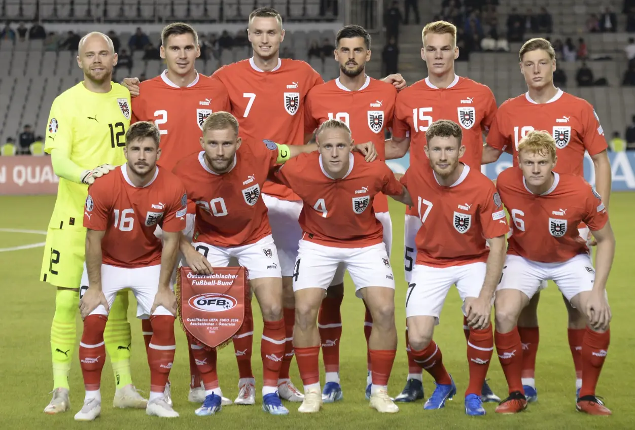 A seleção nacional da Áustria para o Euro 2024