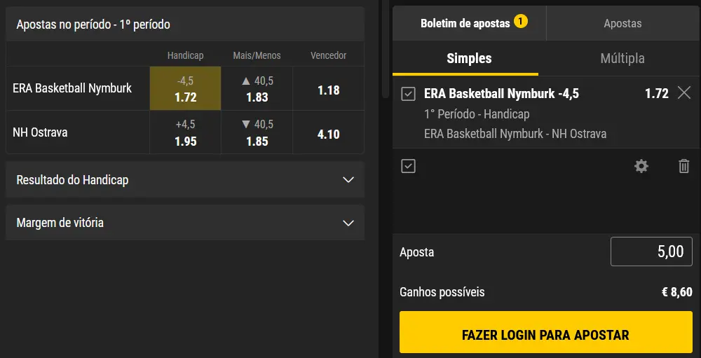 Como apostar no basquetebol
