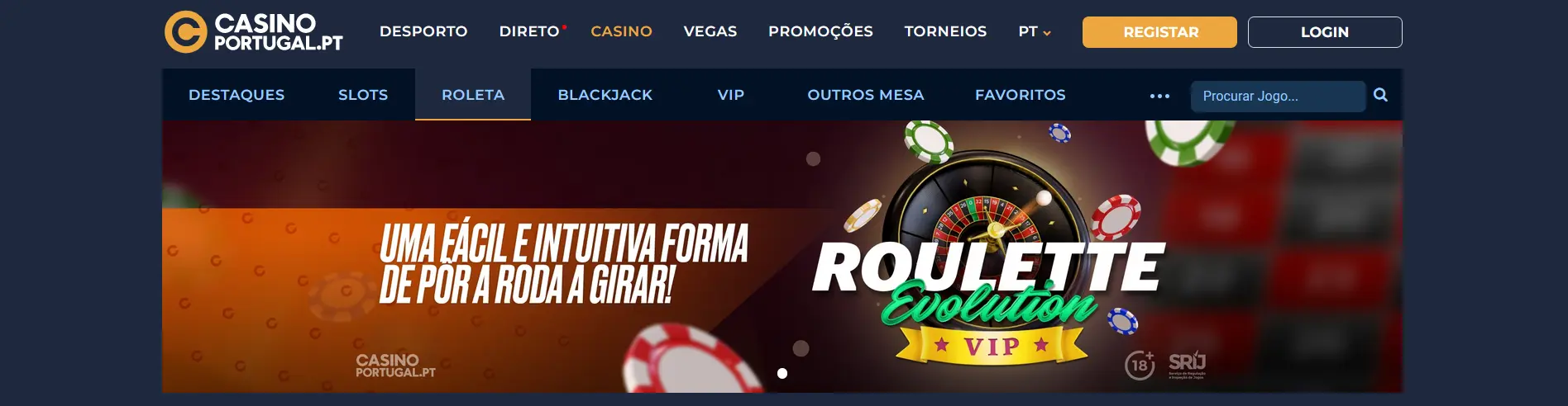 Roleta no Casino Portugal