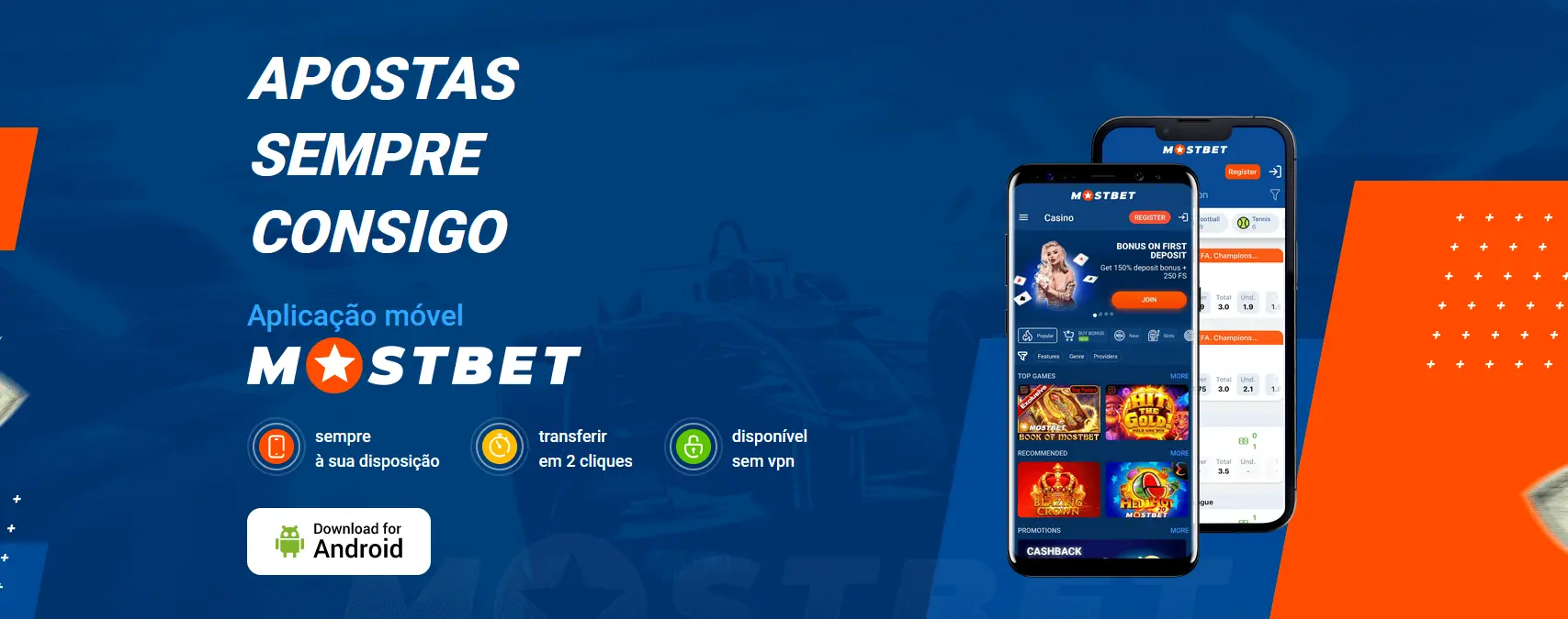 Aplicação móvel Mostbet para Android