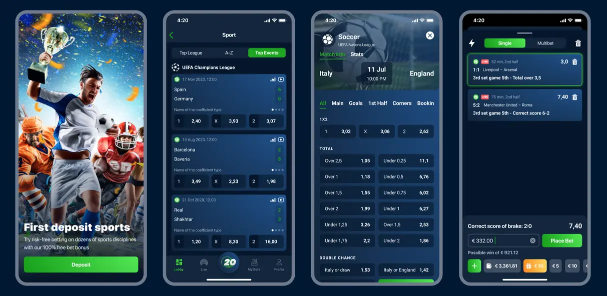 Atualização da aplicação 20bet no iPhone
