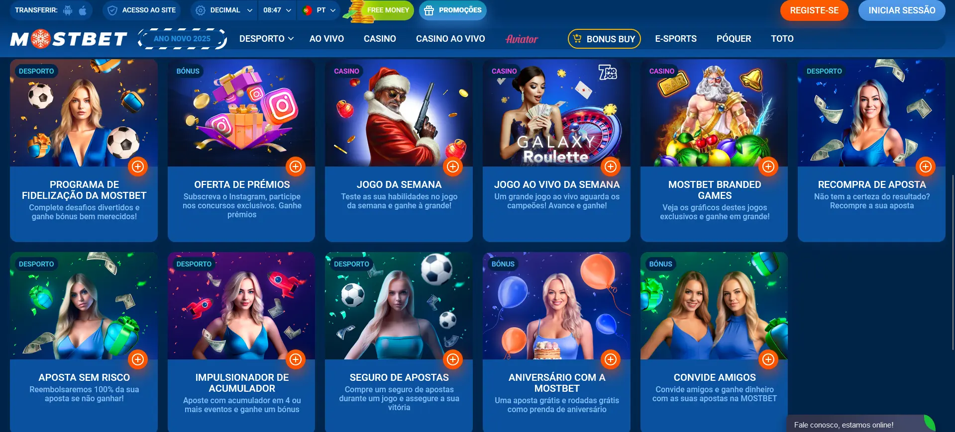 Outras promoções na Mostbet