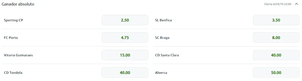 Apostas na Taça de Portugal 25-26