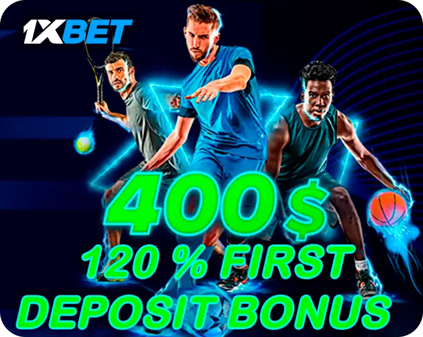 120% first deposit bonus 1xBet